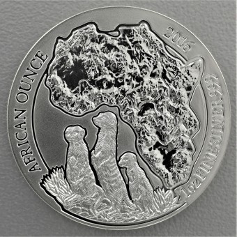 Silbermünze 1oz "Erdmännchen" 2016 African Ounce (Ruanda)