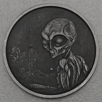 Silbermünze 1oz "Alien" 2021 (AF) (Ghana)