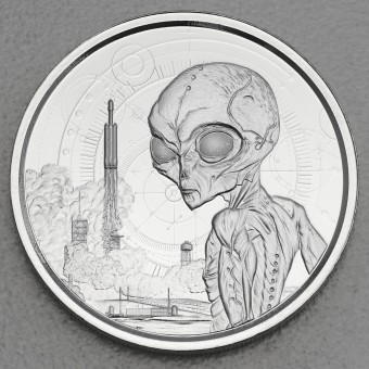 Silbermünze 1oz "Alien" 2021 (Ghana)