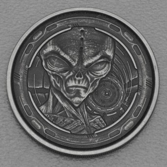 Silbermünze 1oz "Alien" 2022 (AF) (Ghana)