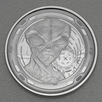 Silbermünze 1oz "Alien" 2022 (Ghana)
