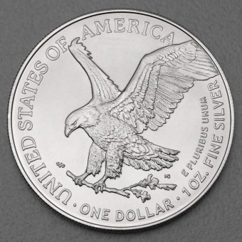 Silbermünze 1oz "American Eagle" aktueller Jahrgang (USA) 19%