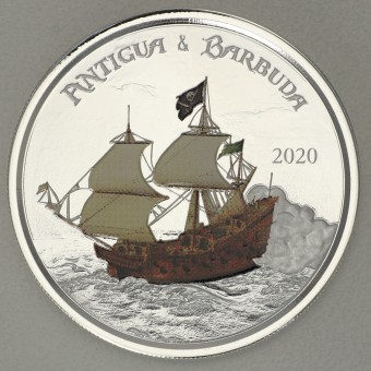 Silbermünze 1oz "Rum Runner" 2020 (koloriert) Eastern Caribbean 8 (Antigua und Barbuda)