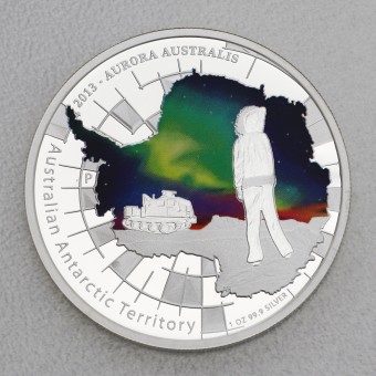 Silbermünze 1oz "Aurora Australis 2013" Australian Antarctic Territory Serie