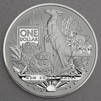 Silbermünze 1oz "Australia Coat of Arms" 2022 New South Wales