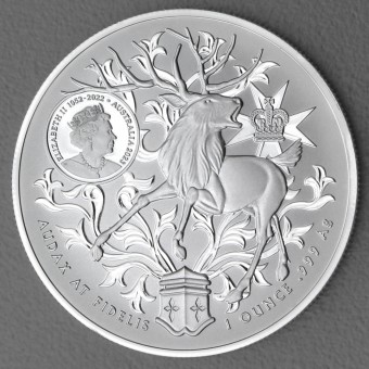 Silbermünze 1oz "Australia’s Coat of Arms" 2023 Queensland diff. (Australien)