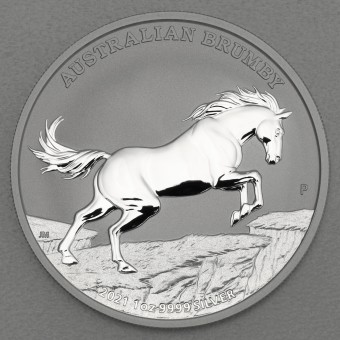 Silbermünze 1oz "Australian Brumby 2021" 