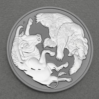 Silbermünze 1oz "Bull and Bear" 2020 (Australien)