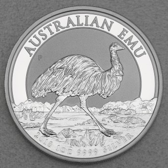 Silbermünze 1oz "Australian Emu 2018" 