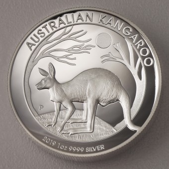 Silbermünze 1oz "Australian Känguru" 2019 (PP/HR) 