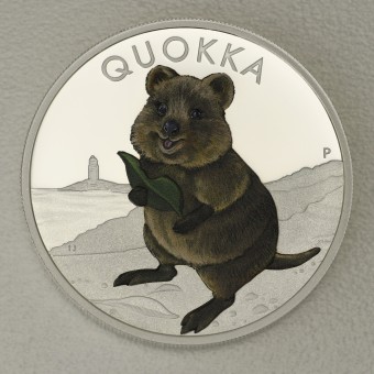 Silbermünze 1oz "Quokka" 2021 (PP/koloriert) (Australien)