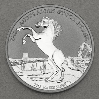 Silbermünze 1oz "Australian Stock Horse 2013" 