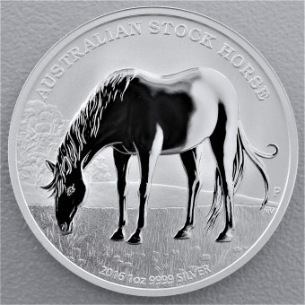 Silbermünze 1oz "Australian Stock Horse 2016" 