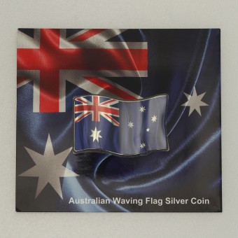 Silbermünze 1oz "Australian Waving Flag 2018" 
