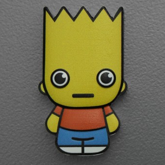 Silbermünze 1oz "Bart Simpson" 2022 (koloriert) Minted Mini – The Simpsons (Tuvalu)