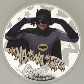Silbermünze 1oz "Batman" 2020 (PP/koloriert) Batman '66 (Niue)