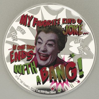 Silbermünze 1oz "Joker" 2020 (PP/koloriert) Batman '66 (Niue)