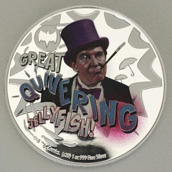 Silbermünze 1oz "Penguin" 2020 (PP/koloriert) Batman '66 (Niue)