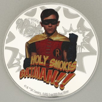 Silbermünze 1oz "Robin" 2020 (PP/koloriert) Batman '66 (Niue)