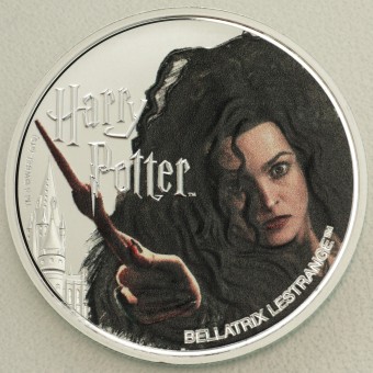 Silbermünze 1oz "Bellatrix Lestrange" 2020 (PP) Polierte Platte, koloriert