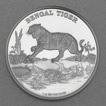 Silbermünze 1oz "Bengal Tiger" 2015 Endangered Species (Niue)