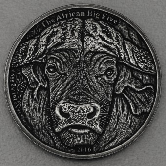 Silbermünze 1oz "Büffel" 2016 AF African Big Five (Burkina Faso)