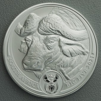 Silbermünze 1oz "Büffel 2021 - Big Five I" South Africa Big Five Series I