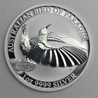 Silbermünze 1oz "Birds of Paradise 2018" Victoria s Riflebird