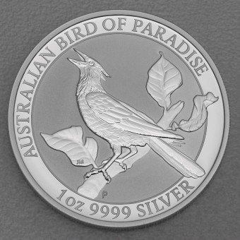 Silbermünze 1oz "Birds of Paradise 2019" Manucodia