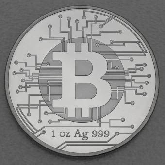 Silbermünze 1oz "Bitcoin 2022" Crypto Series (Tschad)