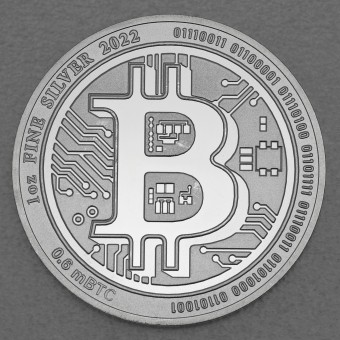 Silbermünze 1oz "Bitcoin" 2022 (Niue)