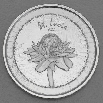 Silbermünze 1oz "Botanical Garden" 2021 Eastern Caribbean 8 (St. Lucia)