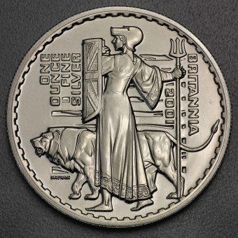Silbermünze 1oz "Britannia" 2001 (Großbritannien)