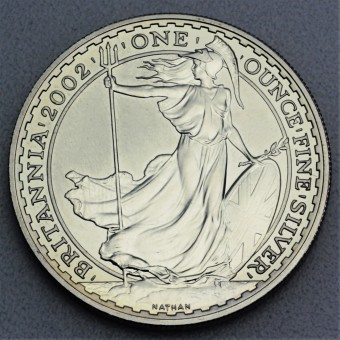 Silbermünze 1oz "Britannia" 2002 (Großbritannien)