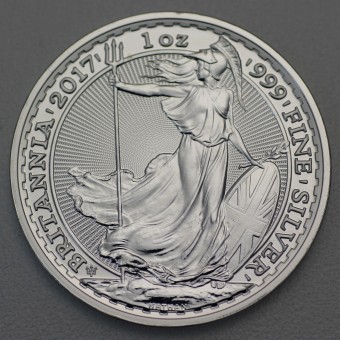 Silbermünze 1oz "Britannia" 2017 20 Jahre Dreizack (Großbritannien)