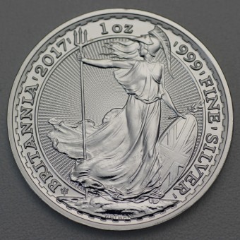 Silbermünze 1oz "Britannia" 2017 20 Jahre Dreizack (UK)