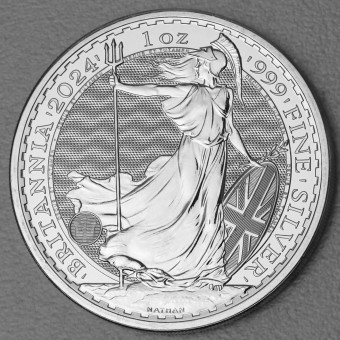 Silbermünze 1oz "Britannia 2024" (Diff.) Royal Mint
