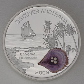 Silbermünze 1oz "Broome" 2008 Discover Australia (Australien)