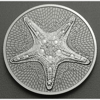 Silbermünze 1oz "Cook Isl. Silver-Star" 2019 diff. 