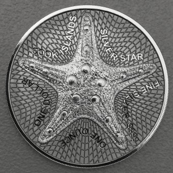 Silbermünze 1oz "Cook Isl. Silver-Star" 2020 diff. 