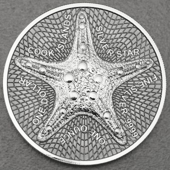 Silbermünze 1oz "Silver Star" 2021 (Cook Islands)