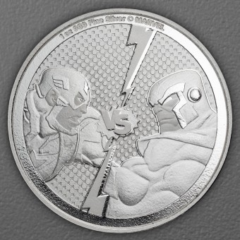 Silbermünze 1oz "Captain America vs. Thanos" 2025 MARVEL™ (Niue)
