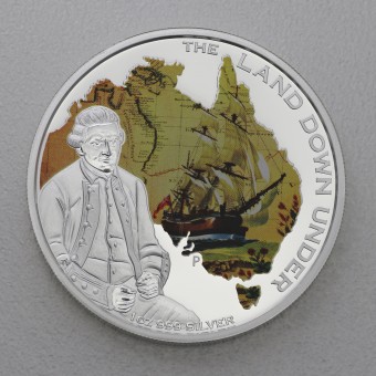 Silbermünze 1oz "Captain James Cook 2013" Land down under (Australien)