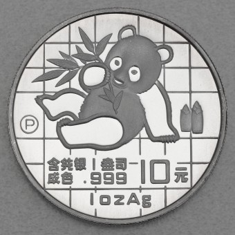 Silbermünze 1oz "Panda" 1989 (PP) (China)