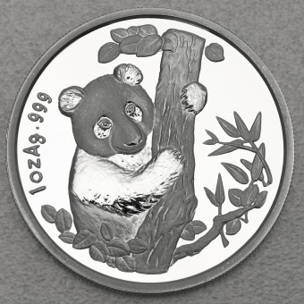 Silbermünze 1oz "Panda" 1996 (PP) Munich International Coin Show (China)