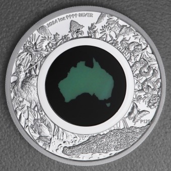 Silbermünze 1oz "Chrysopras" 2024 (PP) Great Southern Land diff. (Australien)