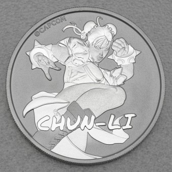 Silbermünze 1oz "Chun Li" 2022 Street Fighter (Tuvalu)