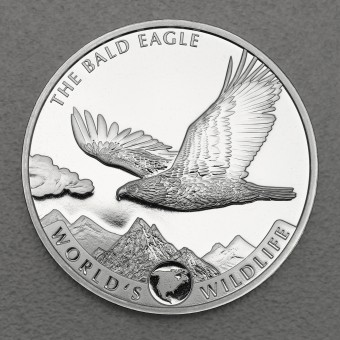 Silbermünze 1oz "Congo Bald Eagle 2021" World s Wildlife Serie