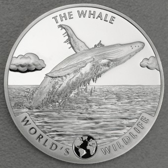 Silbermünze 1oz "Wal" 2020 World's Wildlife (Kongo)