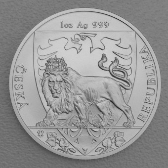 Silbermünze 1oz "Tschechischer Löwe" 2020 (Niue)